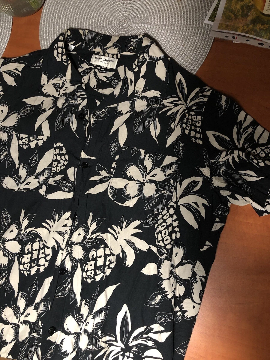 Saint Laurent Paris Hawaiian Hibiscus ss16 shirt | eBay