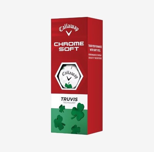Callaway CHROME SOFT TRUVIS Shamrock Edition Collectible Golf BALL 12PCS SET - Picture 3 of 4