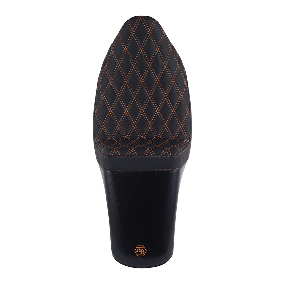 Сиденье штурмовое Advanblack оранжевая строчка для Harley Electra Street Road King 09+ - Изображение 4 из 4