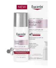 NEW IN BOX Eucerin Radiant Tone Dark Spot Corrector Daily Lotion SPF 30 1.7fl Oz