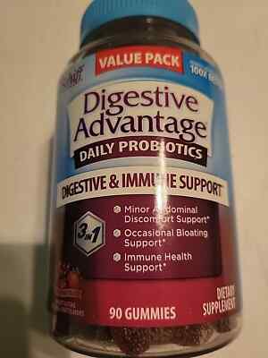 Digestive Advantage , Daily Probiotic Gummies, Superfruit Blend 90 Gummies 11/25