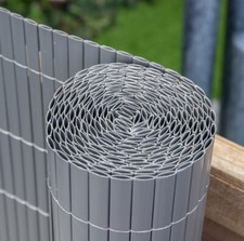 Artificial Bamboo Cane Screening Roll Grey Garden Fencing Outdoor Screen