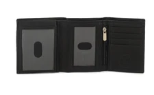 Real Leather Slim Wallets For Men Trifold Mens Wallet W/ ID Window RFID Blocking