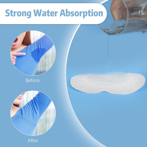 100 Pcs Underarm Armpit Sweat Pads Stickers Shield Guard Absorbing Disposable US - Picture 6 of 9