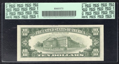FR 2025-K 1981 $10 FRN FEDERAL RESERVE NOTE DALLAS, TX PCGS UNCIRCULATED-64PPQ - Picture 2 of 2
