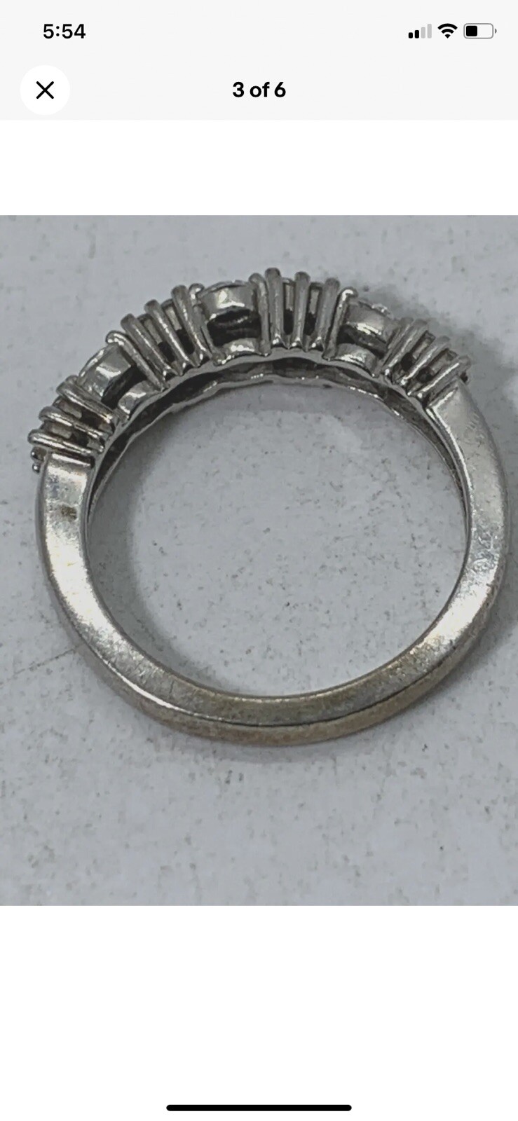 Silpada Sterling Silver CZ Stackable Ring Size 7 - image 6