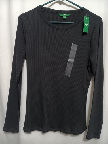 dip Langarm Lagenlook Shirt schwarz Damen Large - Bild 2 von 7