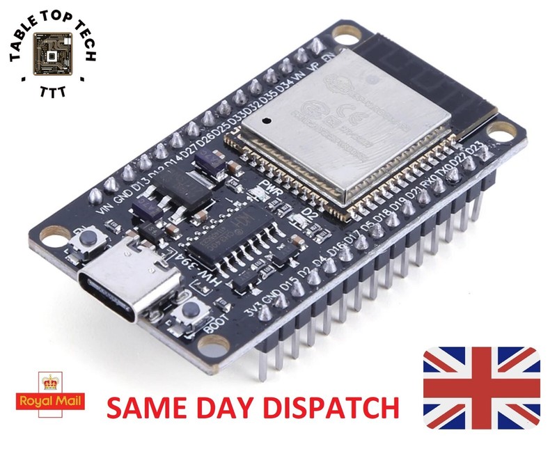 ESP32 WROOM-32 30 Pin USB-Type C Development Board Dual Core WiFi Bluetooth