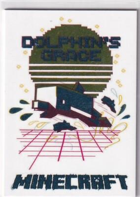Panini Minecraft Time to Mine Trading Cards Karte Nr. 135 Sketch Dolphins Grace