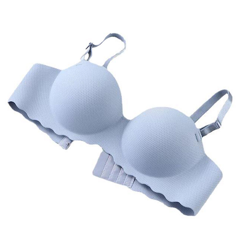 Nuveex Damen Push Up BH Drahtlos - Gerippter Sport BH Mit Verstellbaren Trägern
