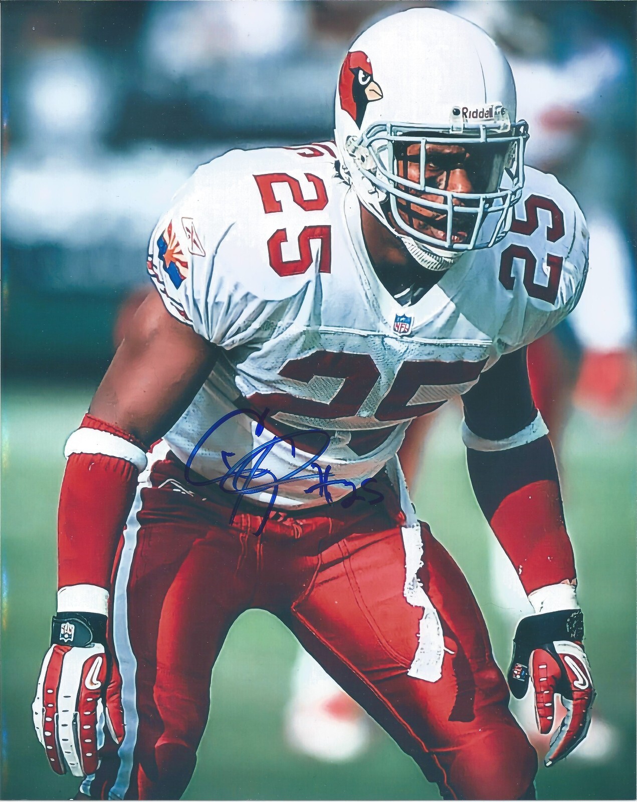 Corey Chavous signed Arizona Cardinals Football 8x10 photo Vanderbilt Commodores