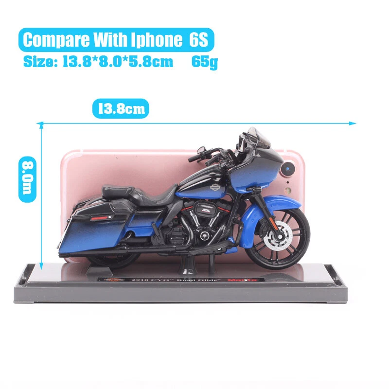 1/18 Maisto 2018 Harley CVO Road Glide Touring Motorcycle Diecast Bike Model Toy - Image 3 of 4