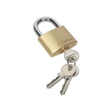  Sealey PL102 Brass Body Padlock 50mm