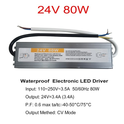 Waterproof LED Driver 12V 24V Lighting Transformers for Outdoor Light 100W 200W - Picture 10 of 22
