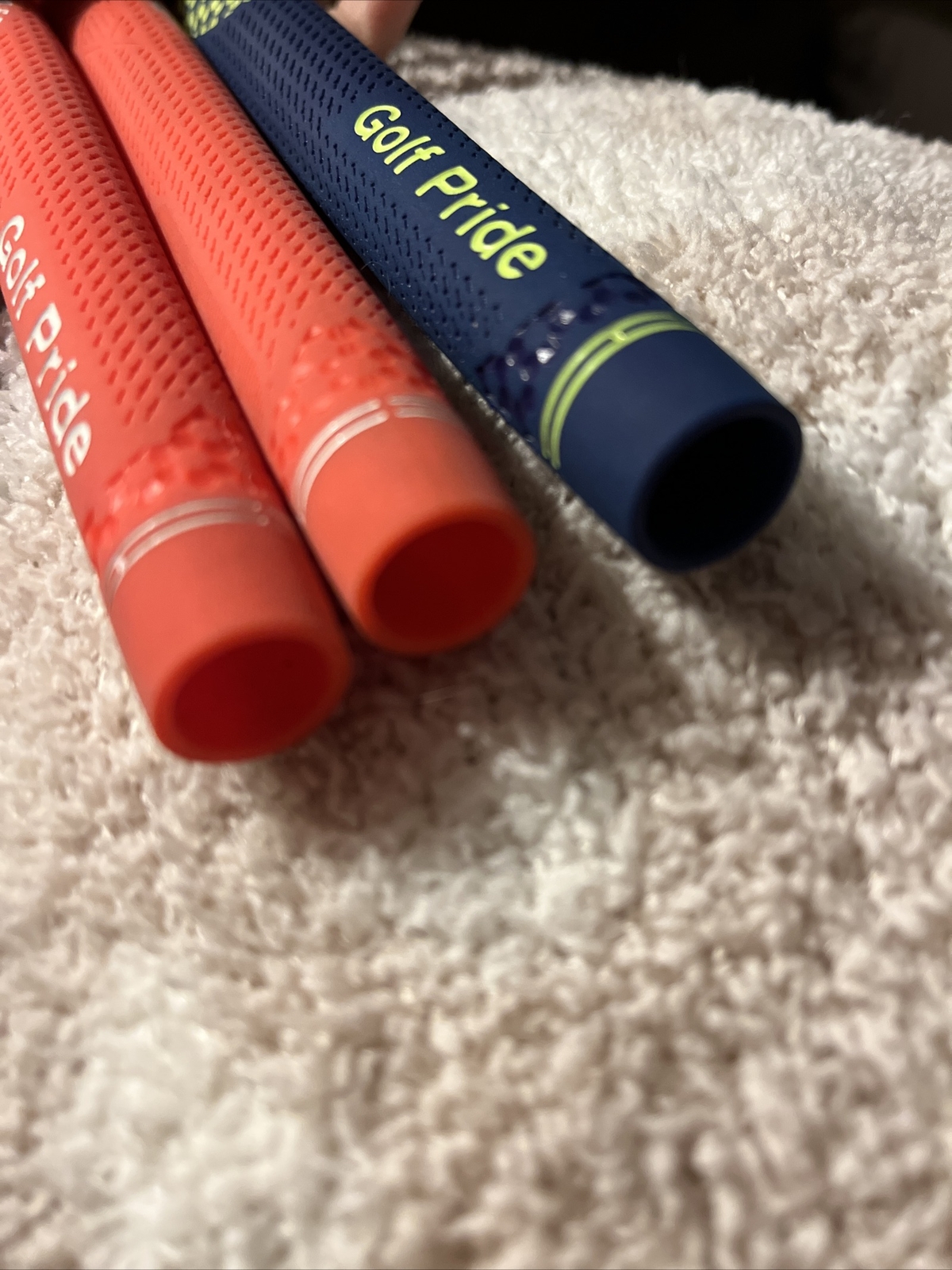3 Golf Pride NIION Golf Grips 2 ORANGE 1 BLUE eBay
