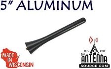 **SHORT**  5" BLACK BILLET ALUMINUM ANTENNA MAST - FITS: 2015-2024 Ford Mustang