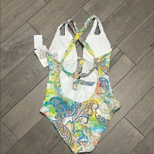BECCA Women's Print Play Cut Out One Piece Swimsuit - Picture 6 of 10