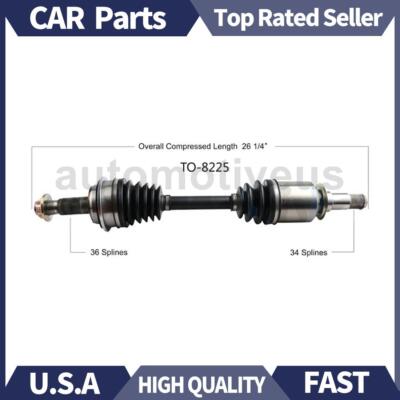 Front Left CV Axle Shaft TrakMotive For Toyota Land Cruiser