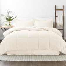 Performance 6-Piece Ivory Twin XL Comforter Set