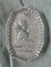 Waterford Crystal Baby's First Christmas Baby Angel Christmas Ornament 1999