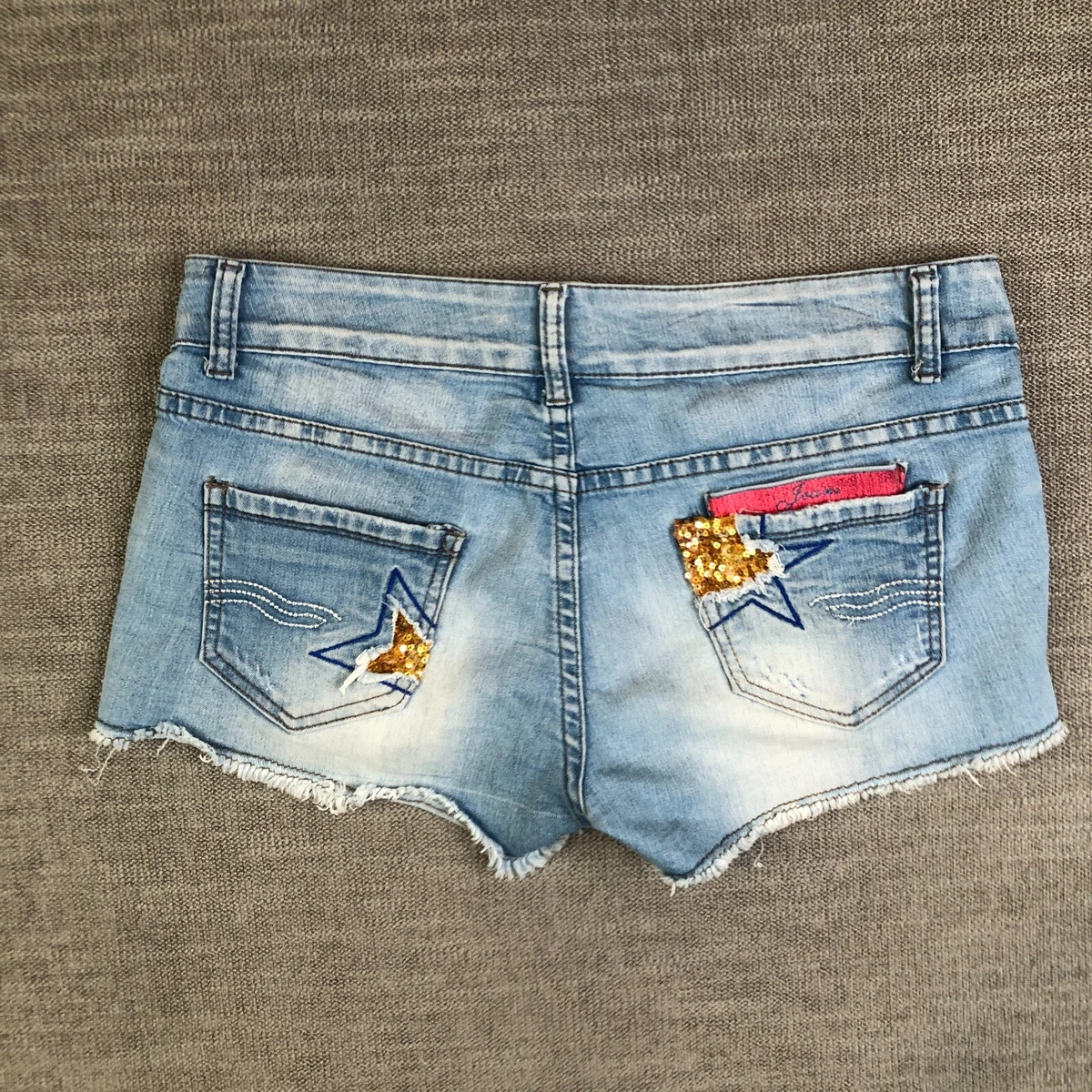 Anule Jeans Shorts Womens 29 Blue Denim Grunge Cutoff Distressed