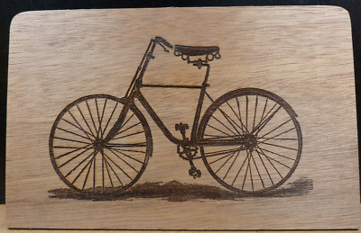 Old Vintage Bike Wood Engraved Plaque,Wall Art,Car Art,Wall Hanging,Display