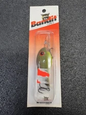 Pre-Pradco Bandit 200 Crankbait - Red Package - Chartreuse Rootbeer Color 2A28