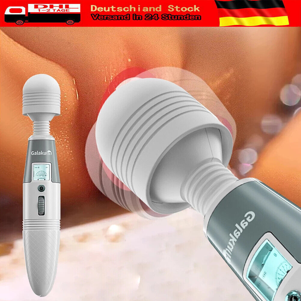 64 Modi Massagestab Magic Wand Massager Massagegerät Wasserdicht Vibrator Stark