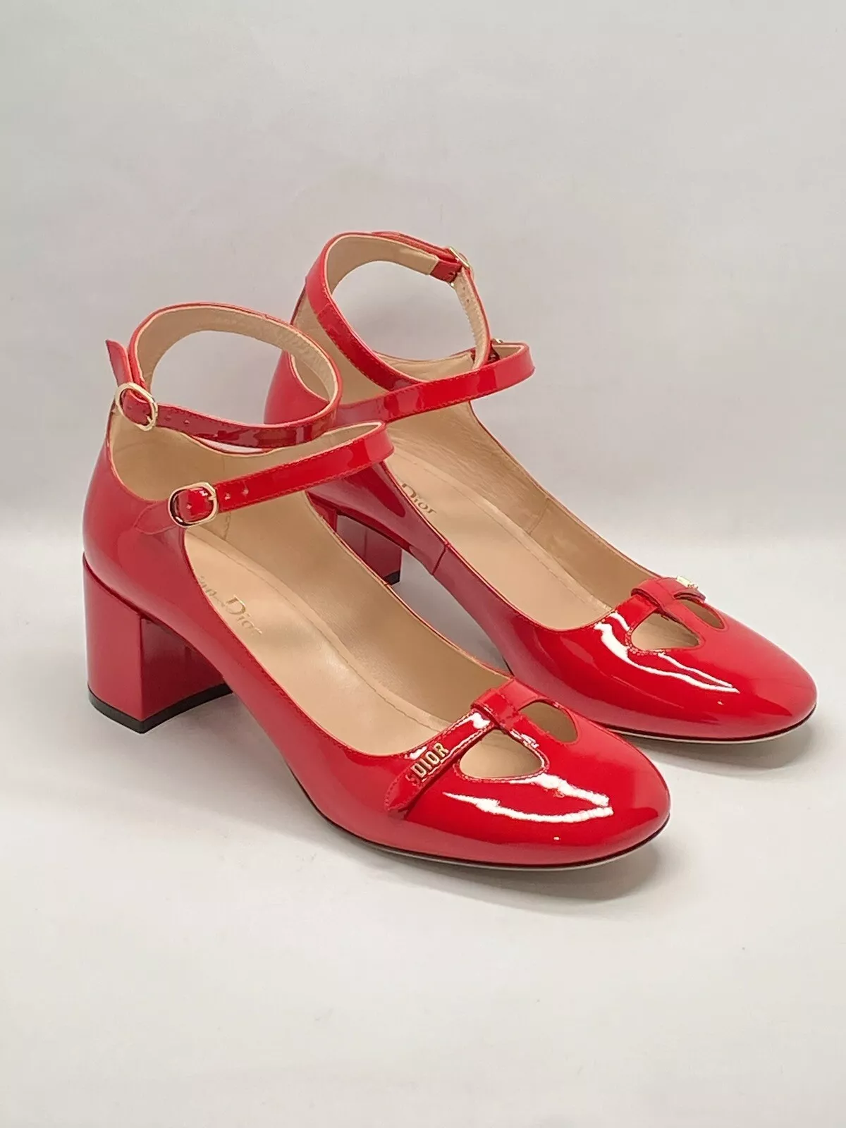 Pompe cuir breveté Dior Aime Dior