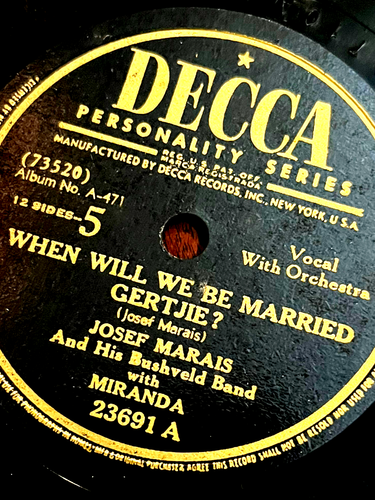 Josef Marais Lot of 5 Decca 10" Records See Description for Titles - Picture 5 of 6