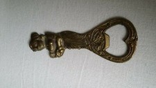 alter Flaschen&ouml;ffner aus massivem Messing - Frauenakt