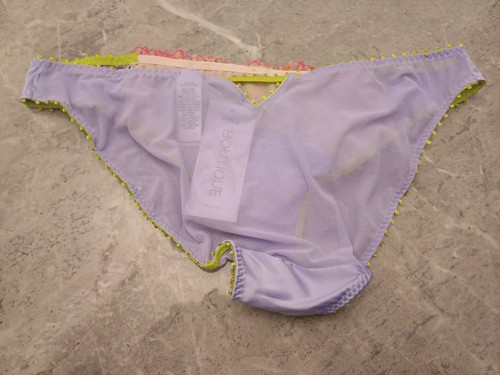 M&S BOUTIQUE 2pk Aurelia Embroidery Bikini Knickers Size 14 - Picture 7 of 9