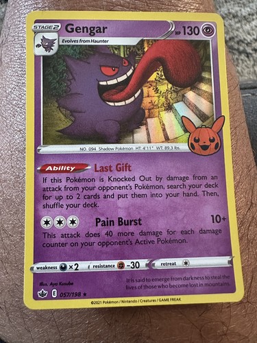Gengar 57/198 Holo - Pokémon - Swsh06: Sword & Shield - Chilling Reign