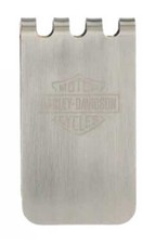 Harley-Davidson Men's B S Metal Money Clip/Bottle Opener - Brushed Nickel