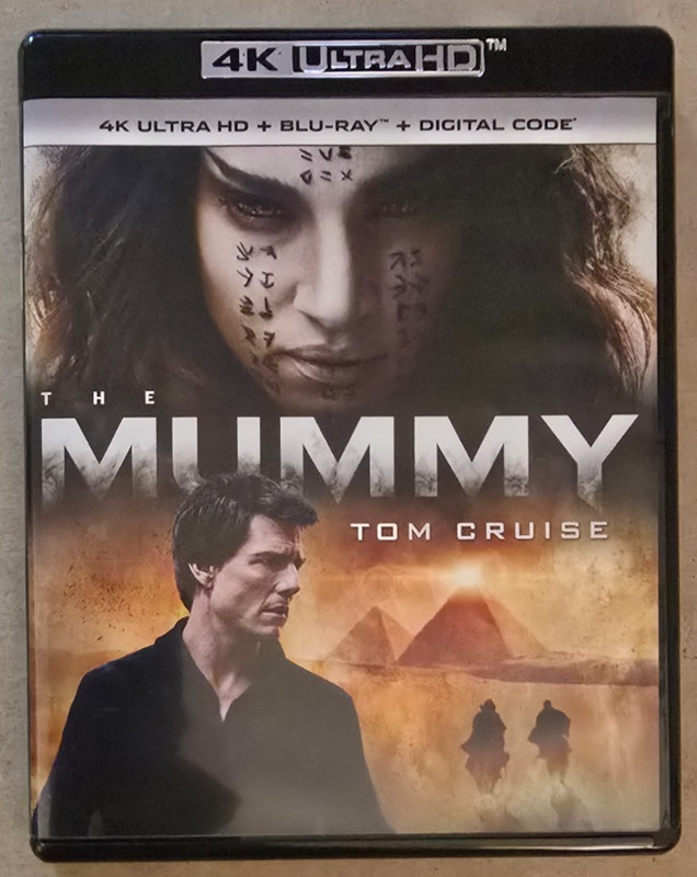 The Mummy (BR/DVD 2017) NO 4k Disc – Blu-ray & DVD ONLY With 4k Box and Art