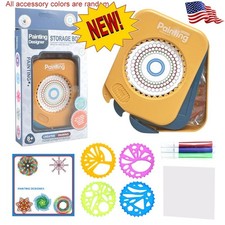 NEW The Original Spirograph 9 Piece Design and Drawing Set Toy Kids Art Travel