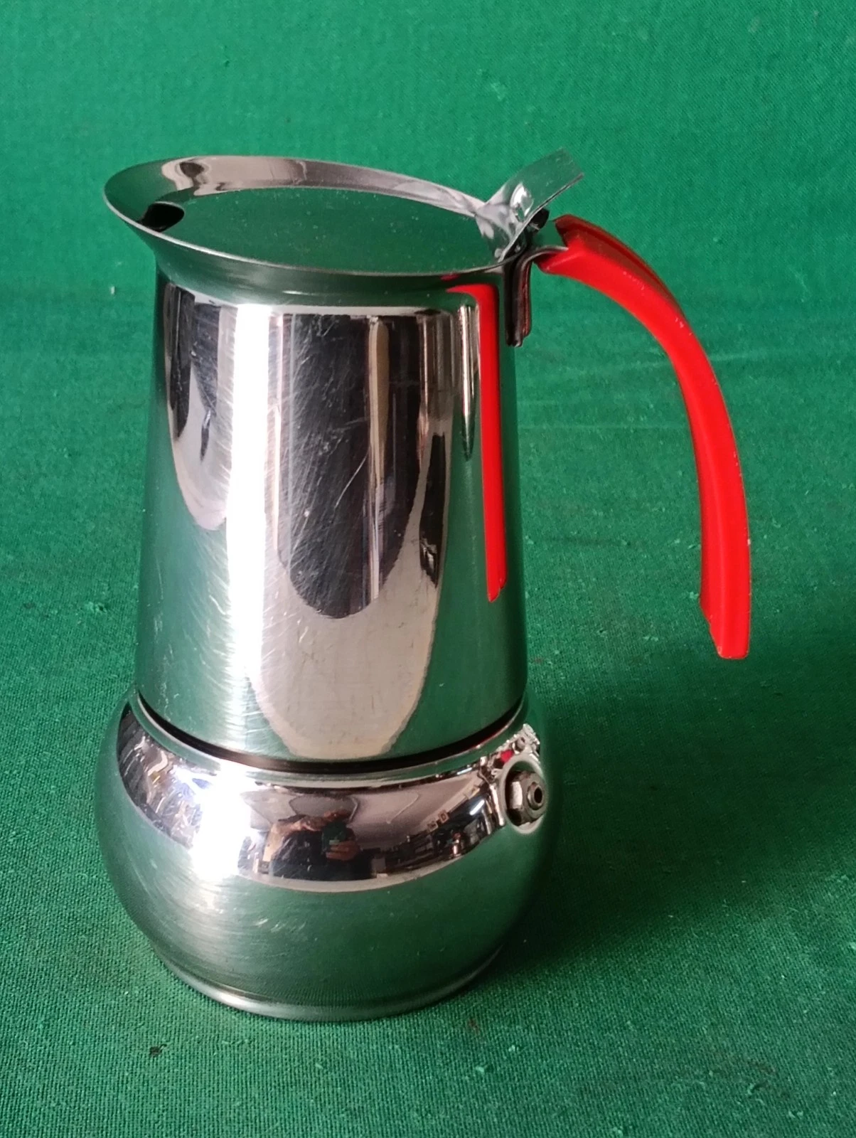 VINTAGE GB KITTY EXPRESS 4 CUPS STAINLESS STEEL COFFEE MAKER 18/10 GUIDE BERGNA. CY42
