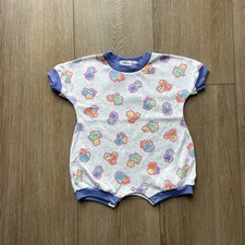 Vintage 1990s Carter s Sea horse, Fish, Polkadot Romper Size 12 Months
