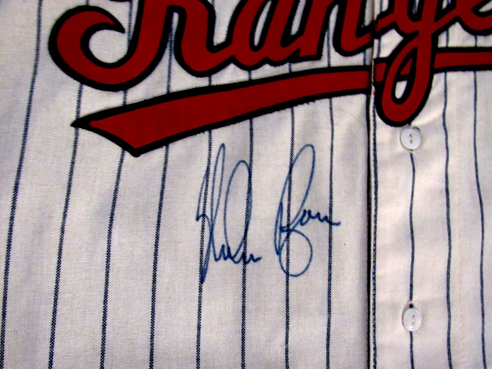 NOLAN RYAN TEXAS RANGERS HOF SIGNED AUTO RARE MITCHELL & NESS JERSEY PSA/DNA - Image 2 of 4