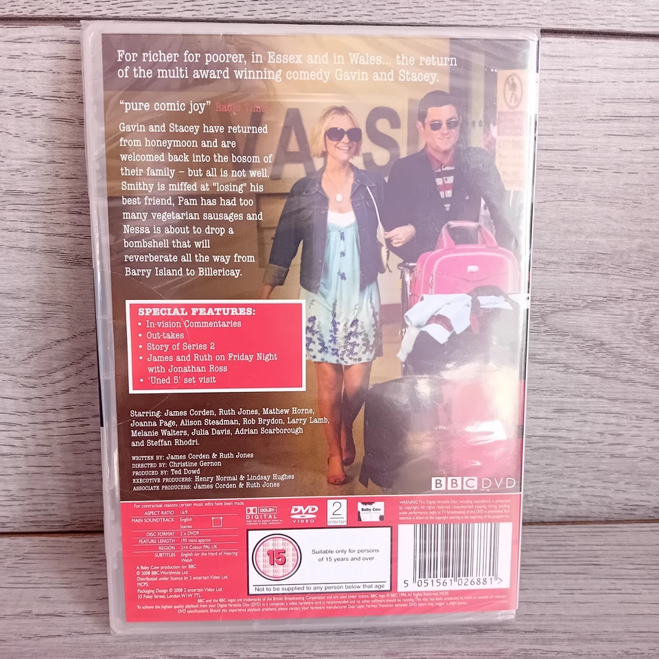 Gavin & Stacey - Complete Series Two (2008) New & Sealed DVD Box Set - Image 2 of 4