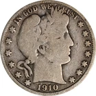 1910-P Barber Half Dollar