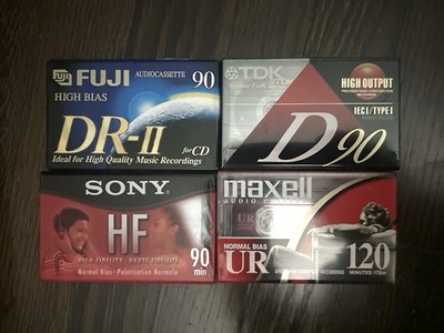 NOS Cassettes Type I And Type II Normal And High Bias Maxell, Sony, Fuji, TDK