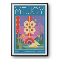 Mt Joy Poster 2025 Asheville NC Explore Asheville Arena Concert Print