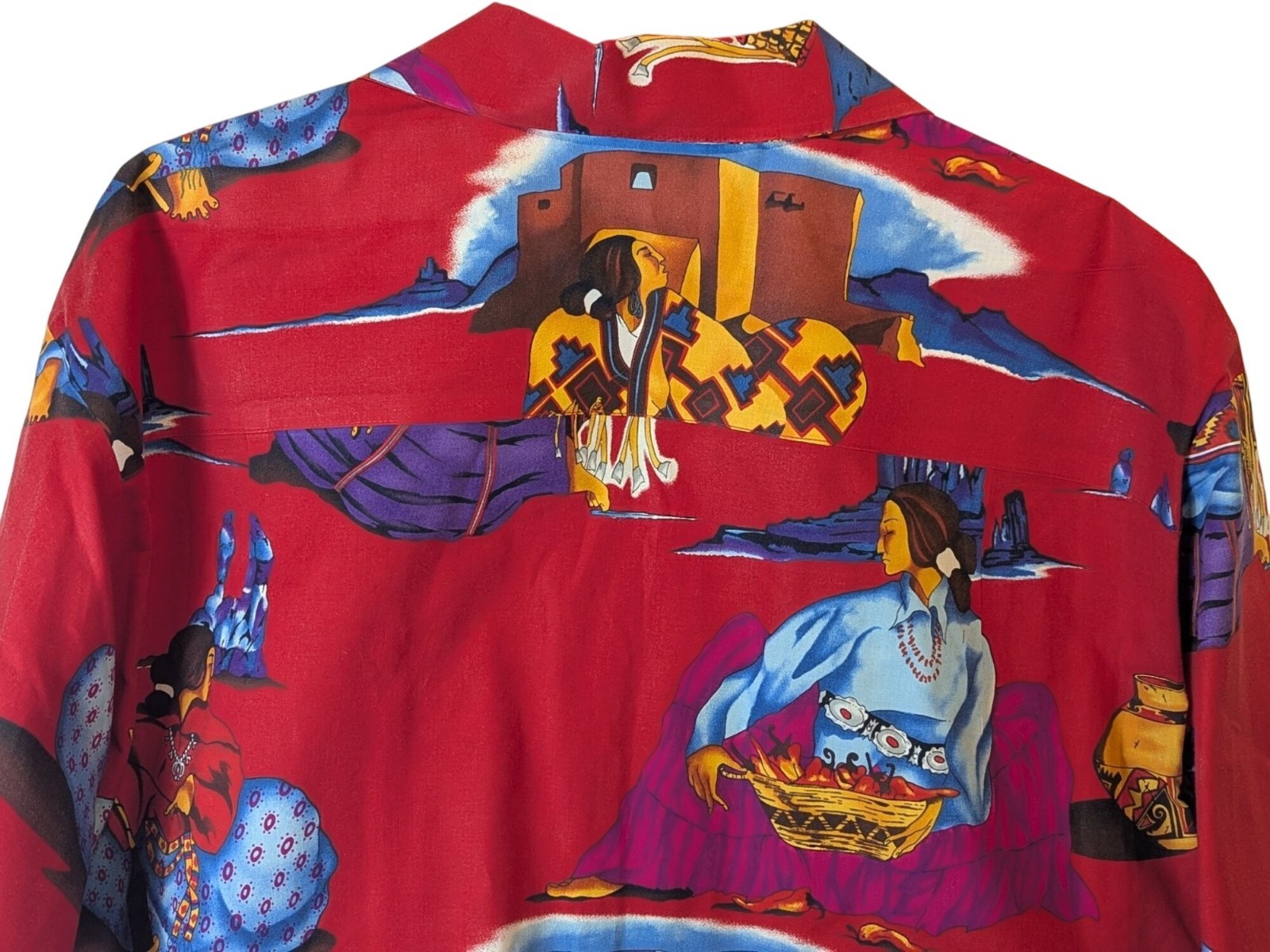 Handmade Native American Inspired Button Up Shirt… - image 10