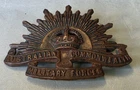WW1 Australian Army Badge Division Commonwealth Military Forces Australia Cap