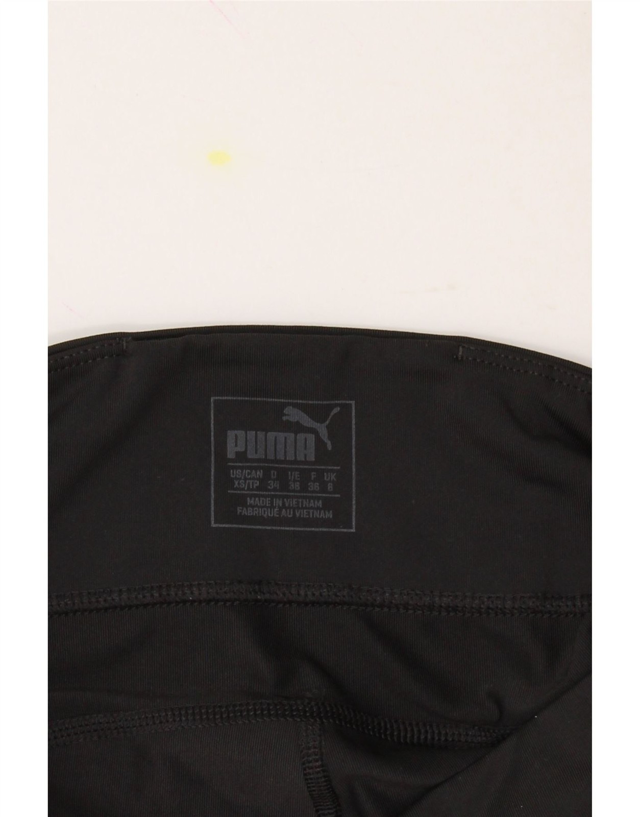 PUMA Womens Capri Leggings UK 8 Small  Black Polyester SG06 thumbnail 3