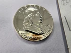 90% SILVER 1959 Franklin Half Dollar Proof With Toning