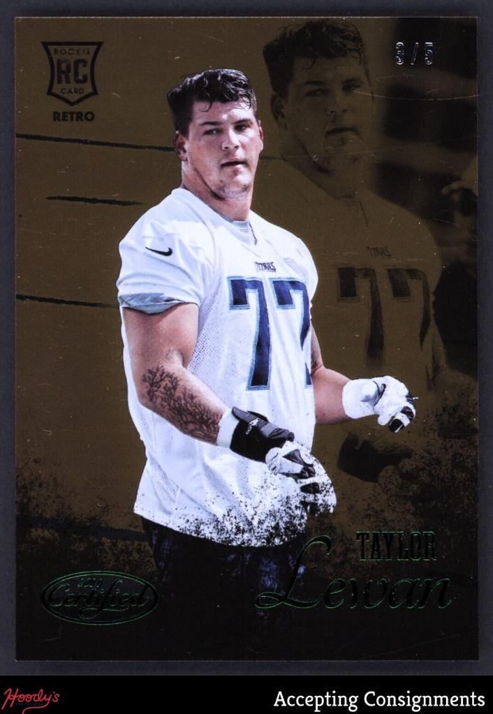 Taylor Lewan Panini Certified Rookie Retro #RR42 Mirror Green