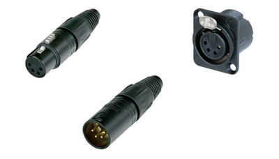 NEUTRIK XLR; 15x NC4FD-LX-B; 5x NC4FX-B; 20x XLR NC4MX-B
