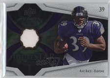 2008 Upper Deck Icons Future Stars Materials Silver Ray Rice #FSM32 b0o